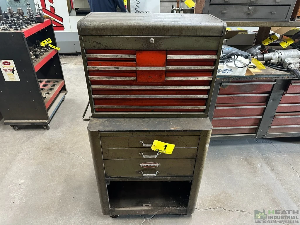 Used _UNKNOWN_ CRAFTSMAN TOOL CHEST TOP & BOTTOM 26 X 17 X 51 Tool Box Illinois US | Heath Industrial Auction Services #1419776