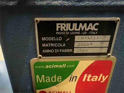 USED FRIULMAC DUALFEED