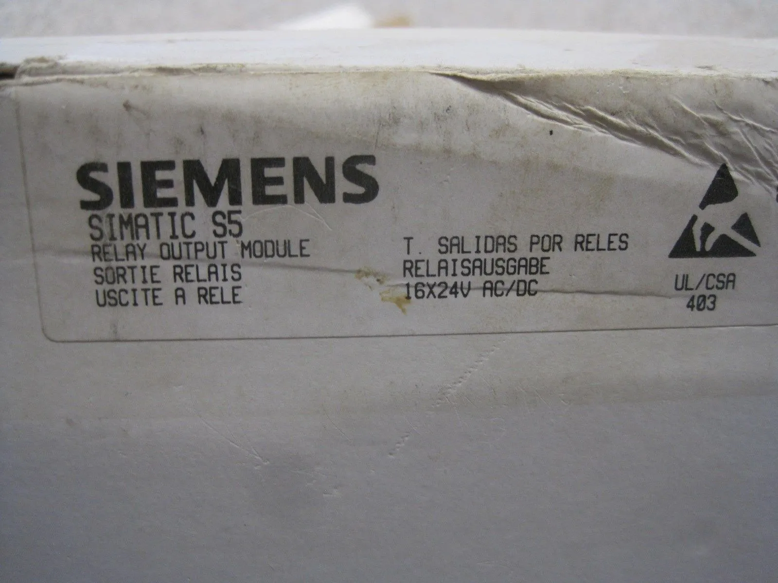 NEW SIEMENS 6ES5-458-7LA11 RELAY OUTPUT MODULE 6ES54587LA11