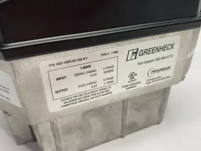 USED GREENHECK VARI-GREEN DRIVE, FRANKLIN, VFD 100PLUS 385819