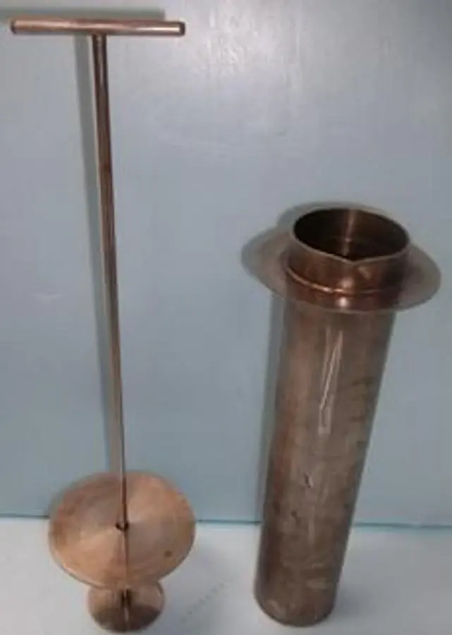 QTY. 1. STAINLESS CUP 2 &frac12;" WIDE X 12" DEEP ...