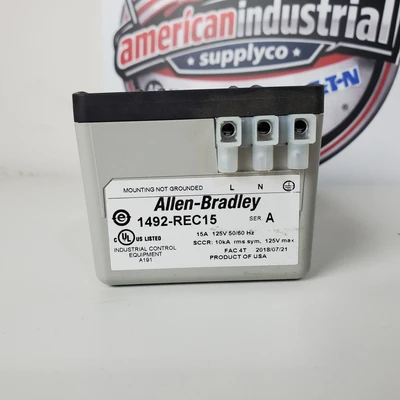 Allen-Bradley 1492-REC15 Motor Control Centers (MCCs), Switchgear & Electrical Distribution | American Industrial Supply Co. (4)