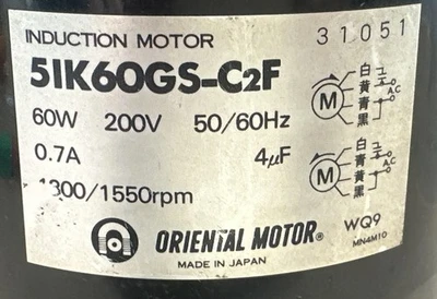 NEW Oriental Motor 5IK60GS-C2F