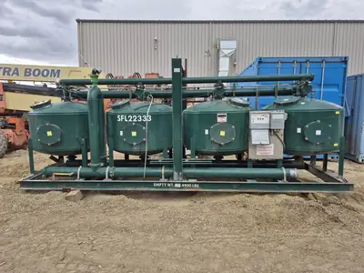 Water Treatment System w/ Clarifiers, Sand Filters, & Disc Filter