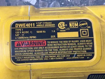 Used DEWALT DWE4011 Disc Grinders Ohio US | HGR 24 #1457521