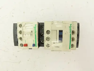 Schneider Electric C1 D09 Contactor Thermal Overload Relay LRD 10 120V Coil