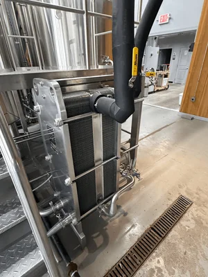 Deutsche 15 BBL 3-Vessel Steam Jacketed Brewhouse with BK, MT, WP, Heat Exchanger, Mash Pump & More!