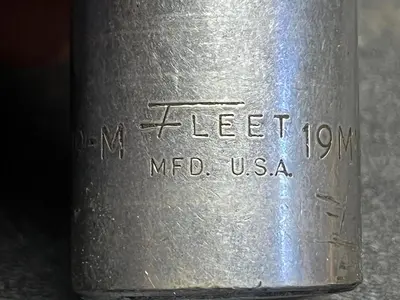 Fleet 1219MD 19mm 12pt 3/8" Drive Socket