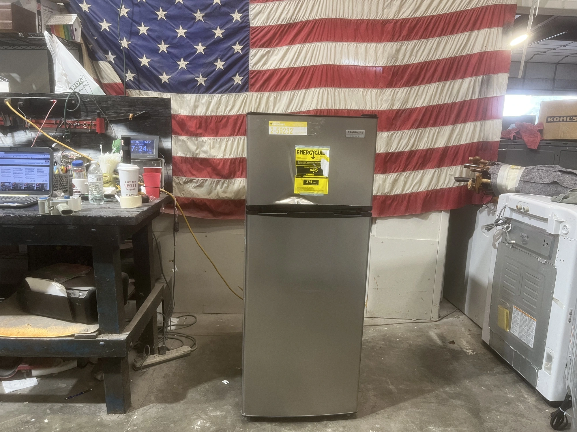 USED FRIGIDAIRE 7.5 CUBIC FEET
