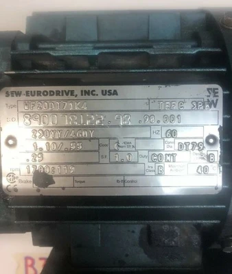 USED sew-eurodrive WF20DT71K4