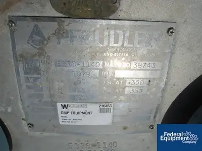 USED Pfaudler 100 Gal Pfaudler Reactor Body, 316 s/s 50/65#