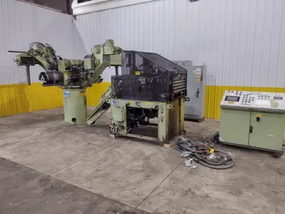 18” X .175”  X 8,000 LBS CWP MODEL #SFAC4-20 SPACE-SAVER AUTOMATIC DOUBLE END SERVO COIL FEED LINE: STOCK #22215