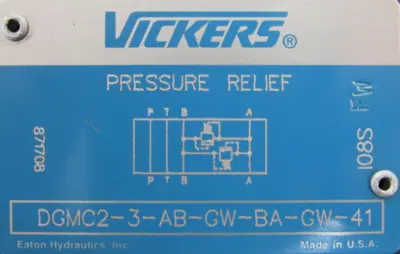 NEW VICKERS DGMC2-3-AB-GW-BA-GW-41 PRESSURE RELIEF VALVE DGMC23ABGWBAGW41