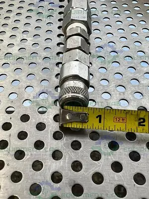 USED SF MEDICAL CW100 NEUTRASIL SILICONE 129" HOSE W/ COMPRESSION FITTING TO THREADED