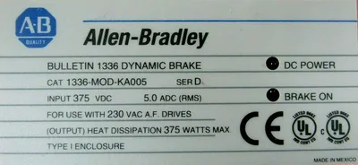 NEW ALLEN BRADLEY 1336-MOD-KA005 DYNAMIC BRAKE SER D 1336MODKA005