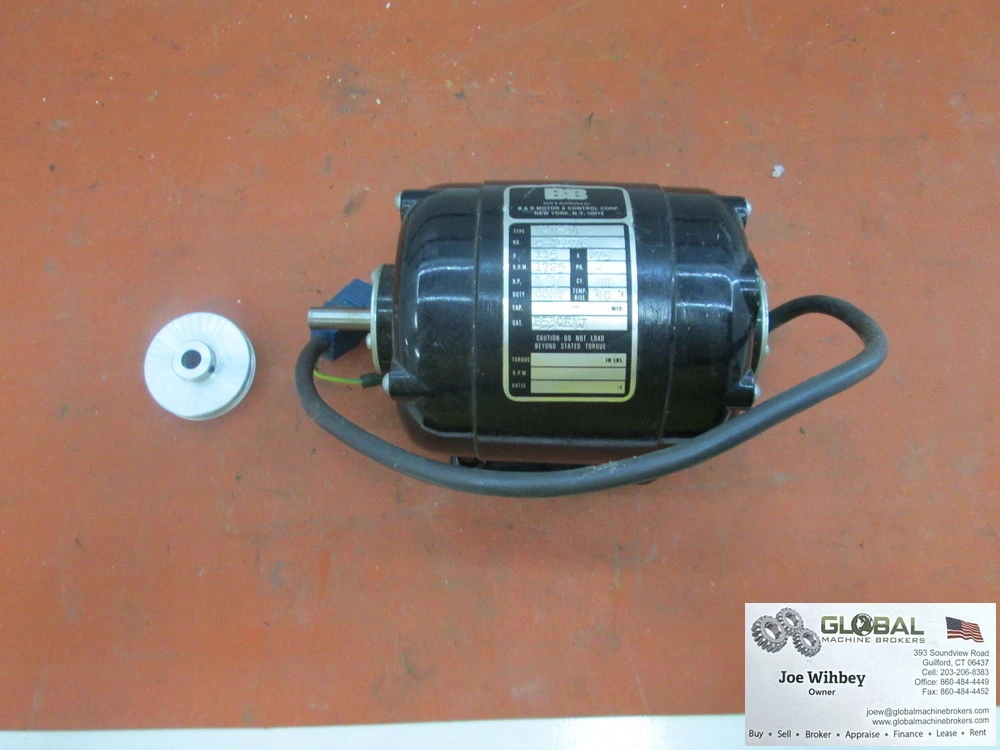 Bodine Electric Motor NSH34 1/15 HP 1725 RPM 115Volts 3/8" Shaft