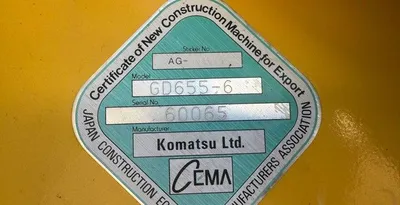USED 2016 KOMATSU GD655-6