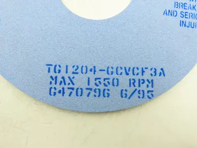 Norton TG1204 Grinding Wheel TARGA 16"OD x 1/2"W x 5"ID 1550 RPM Box of 2 Wheels
