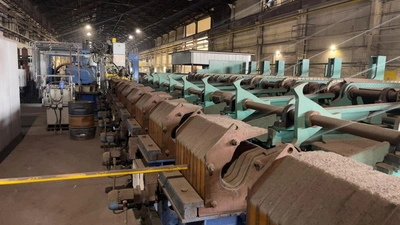 SMS SIMAC Two Roll Straightener, fully hydraulic with all the handlings, in condition of a new, just few run hours, POA