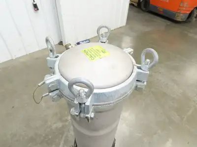 RPA Stainless Basket Strainer Bag Filter 2" Inlet 100PSI 220°f 36" Housing