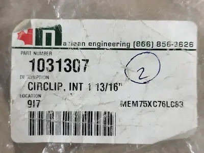 1-13/16" Circlip 1031307 (Bag of 2)