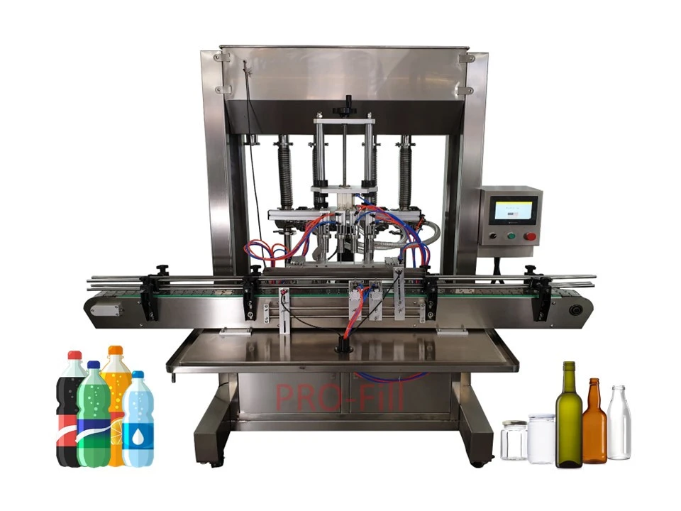 JET-PRO SERVO'S 4 Heads - Automatic Piston Liquid Filling Machines