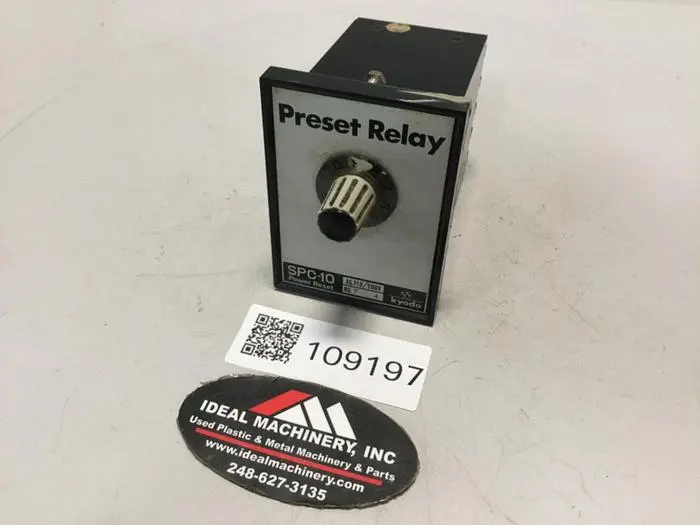 Used KYODO SPC-10 Relays & Switches Michigan US | Ideal Machinery #762128