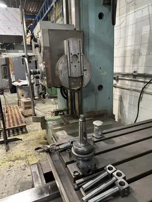 3.5"  x 40 TAPER TOS MODEL #W9 ROTARY TABLE HORIZONTAL BORING MILL WITH FACING HEAD : YOBRO 25160