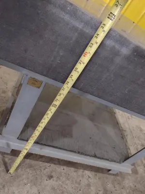36" X 24" X 8" STARRETT BLACK PRECISION INSPECTION GRANITE SURFACE PLATE WITH STAND: STOCK 23106