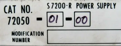 USED BENTLY NEVADA 72050-01-00 POWER SUPPLY S7200-R 720500100