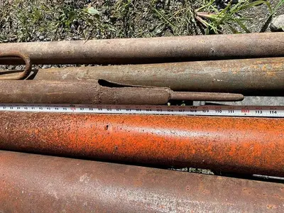 Used AFTERMARKET 9' 4" FLAT-BOTTOM BAILER FOR CABLE TOOL Tooling & Accessories (Other) Pennsylvania US | East West Machinery & Drilling #1417501