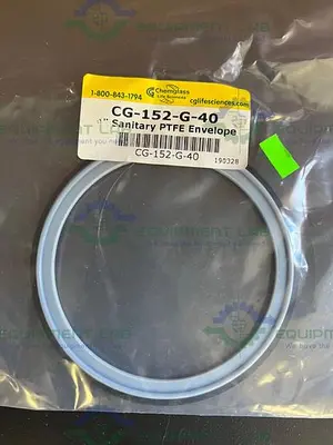 NEW CHEMGLASS CG-152-G-40 SANITARY GASKET, 4", PTFE/ELASTOMER CORE