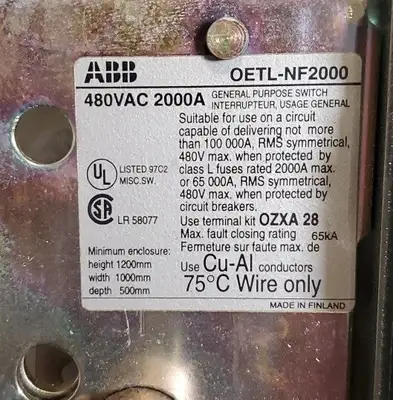 USED ABB OETL-NF2000