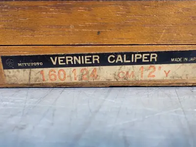 Used MITUTOYO 160124 Vernier Calipers Ohio US | HGR 24 #1249435