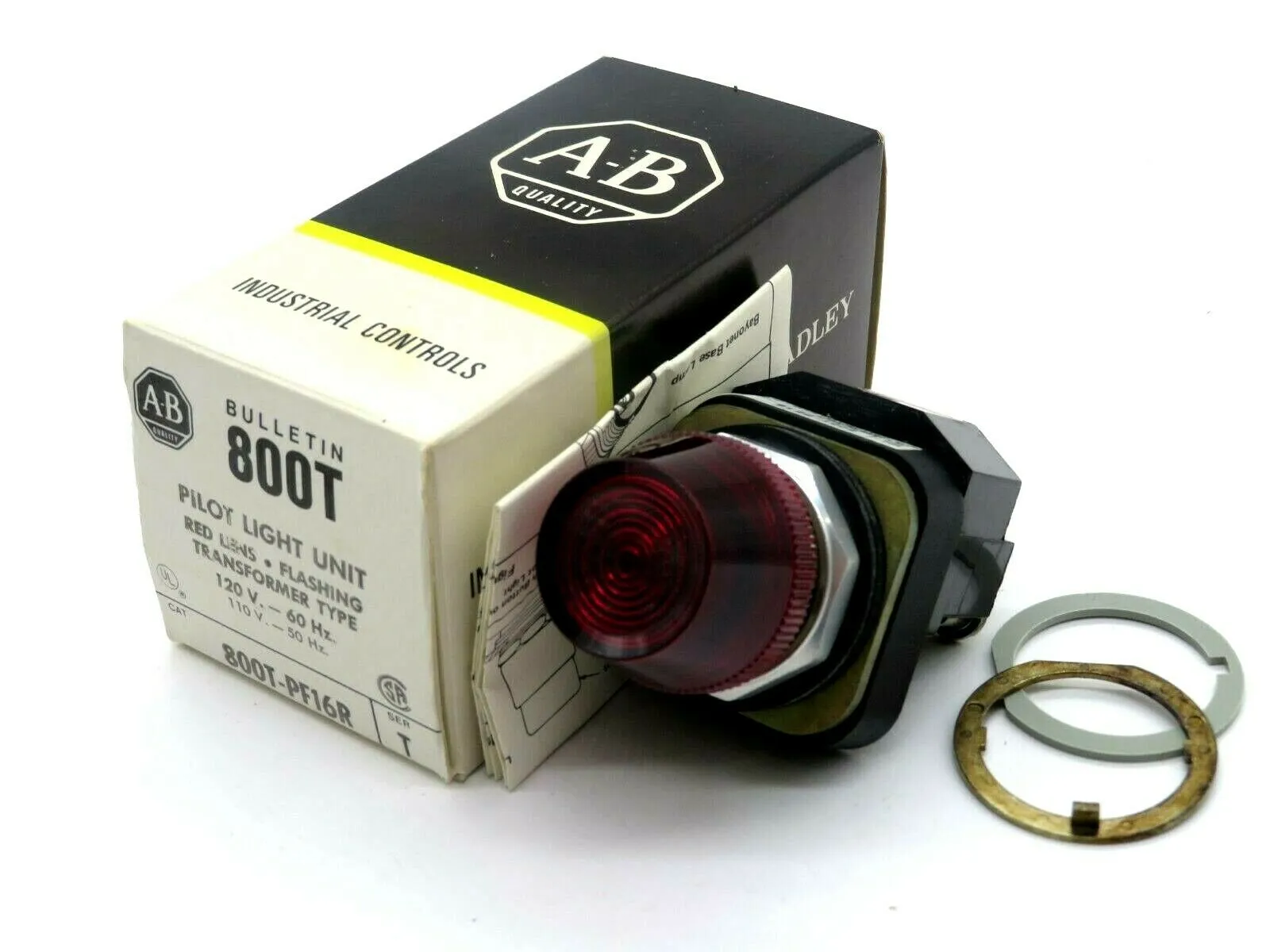 NEW ALLEN BRADLEY 800T-PF16R RED LENS PILOT LIGHT SERIES T 800TPF16R
