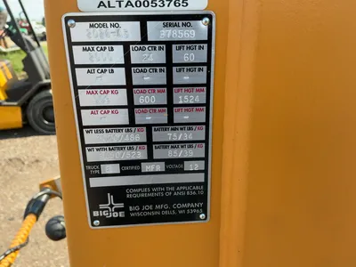Used BIG JOE 2024-A5 Electric Lifters Michigan US | Miedema Asset Management Group #1300303