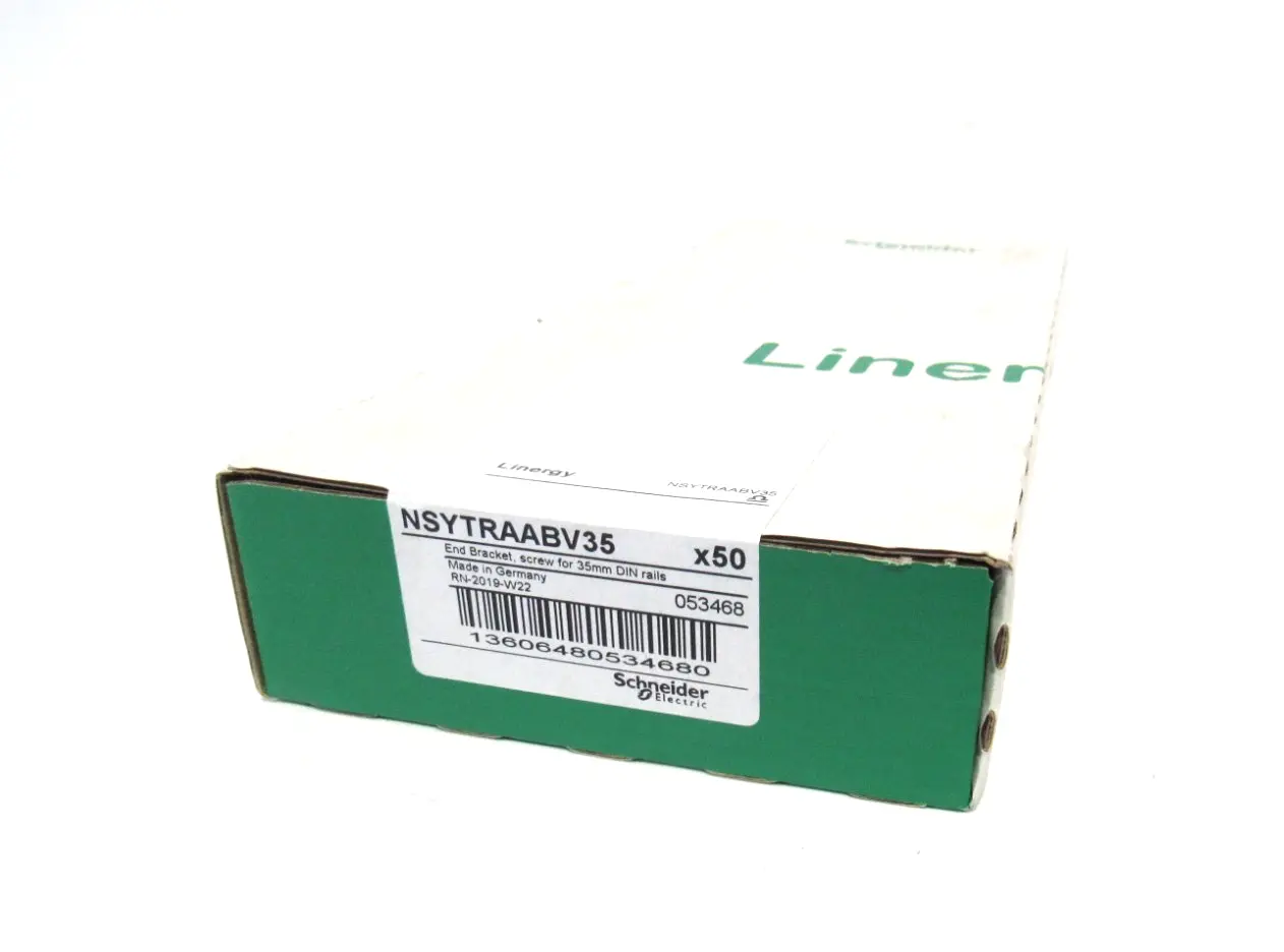 BOX OF 50 NEW SCHNEIDER ELECTRIC NSYTRAABV35 TERMINAL BLOLCKS
