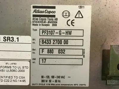 Used 2006 ATLAS COPCO PF3107GHW Automation Control (HMI) Ohio US | HGR 24 #1515731