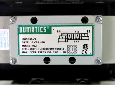 USED NUMATICS I23BB400MP00061
