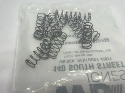NEW WB JONES COMPRESSION SPRING, 1" LONG, 0.36" OD, 0.296" ID 12-PACK