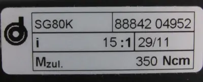 NEW DUNKERMOTOREN BG65X75CI GEAR MOTOR 15:1