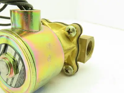 Skinner LA26GB4041 Brass Solenoid Valve 2-Way NC 12VDC 40 PSI 1/2" NPT
