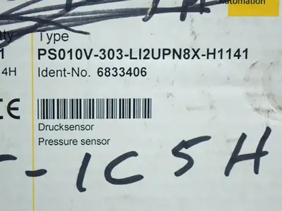 New | in-Stock TURCK PS010V303LI2UPN8XH1141 Pressure Transmitters Ohio US | HGR 24 #872953