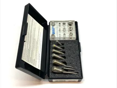USED PRECISION BRAND PRODUCTS, INC. PUNCH & DIE SET W/ CASE