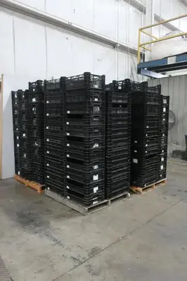 (800) 23" X 15" PLASTIC STORAGE TOTES / BASKETS: STOCK #20582