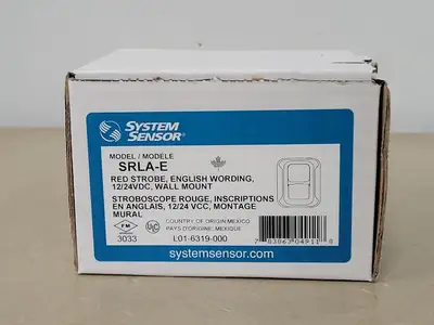 New | in-Stock SYSTEM SENSOR SRLA-E Lighting British Columbia CA | Lenmark #249171