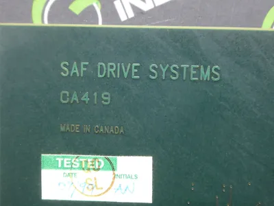 SAF Drive Systems CA419 Interface Card Rev. A Used