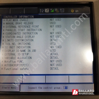 YASKAWA Motoman MH180 Robot System w/ DX200 Controller