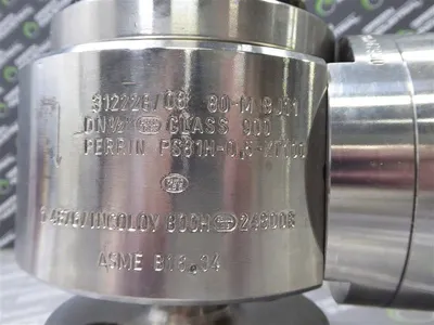 1/2" Perrin PS81H-0,5-ZT100 Series 80-M Two Way Ball Valve Class 900 Used
