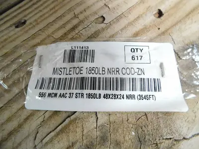 New | in-Stock MISTLETOE 556MCM,617FT Cable & Wire Texas US | Aucto #1308431